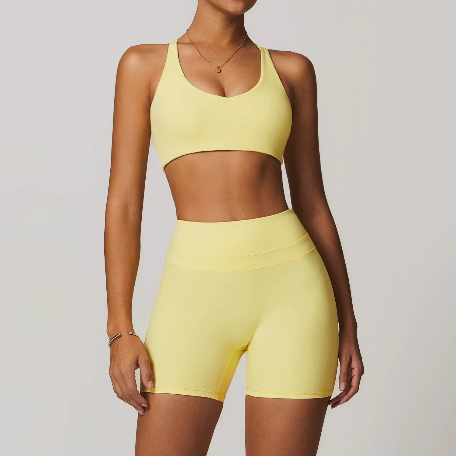 2 Pieces Sportswear Women Yoga Set Gym Clothes Sportswear Yoga Suits Fitness Set Tracksuits Sports Bra Gym High Waist Leggings - ATFH