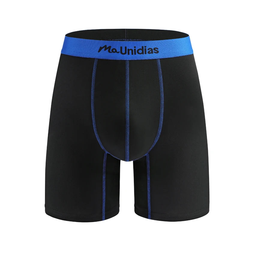 1pcs Medium-Long Men Underpants Shorts Brand Underwear For Men Boxers Sexy Print Men's Panties Letter Waistband Boxer Briefs