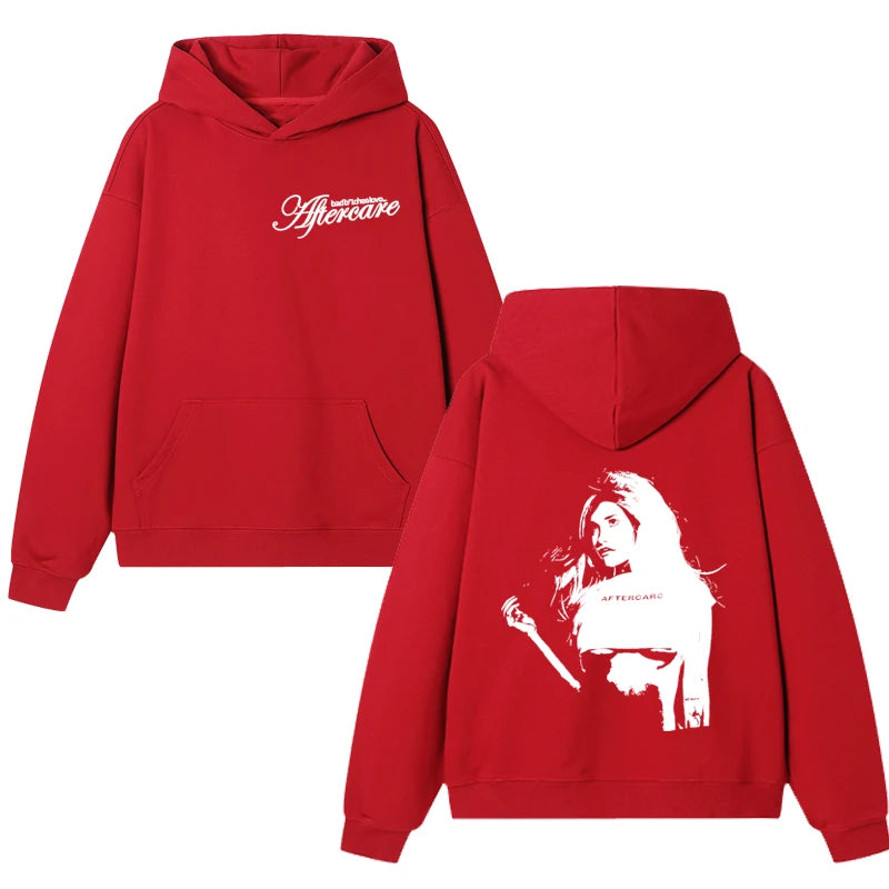 Singer Nessa Barrett music Double Sided printed Hoodie Autumn Winter Unisex fashion Fleece pullover Men women Fleece Sweatshirt - ATFH