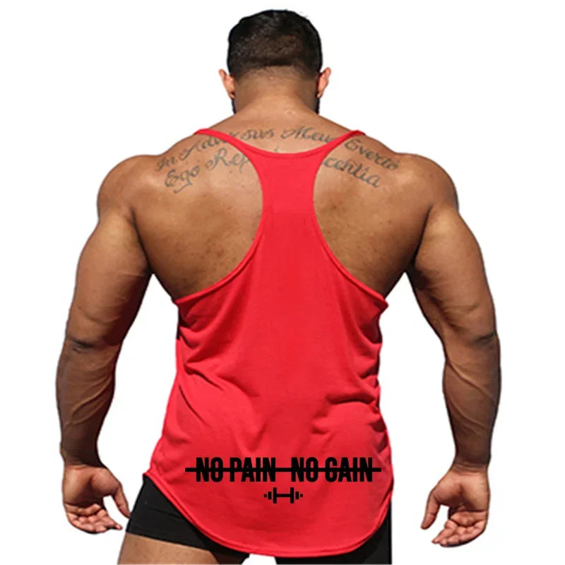 Men Sexy Loose Stringer Singlet Summer sleeveless Cotton Sport Casual Workout Tank Top Fitness Training breathable Bodybuilding