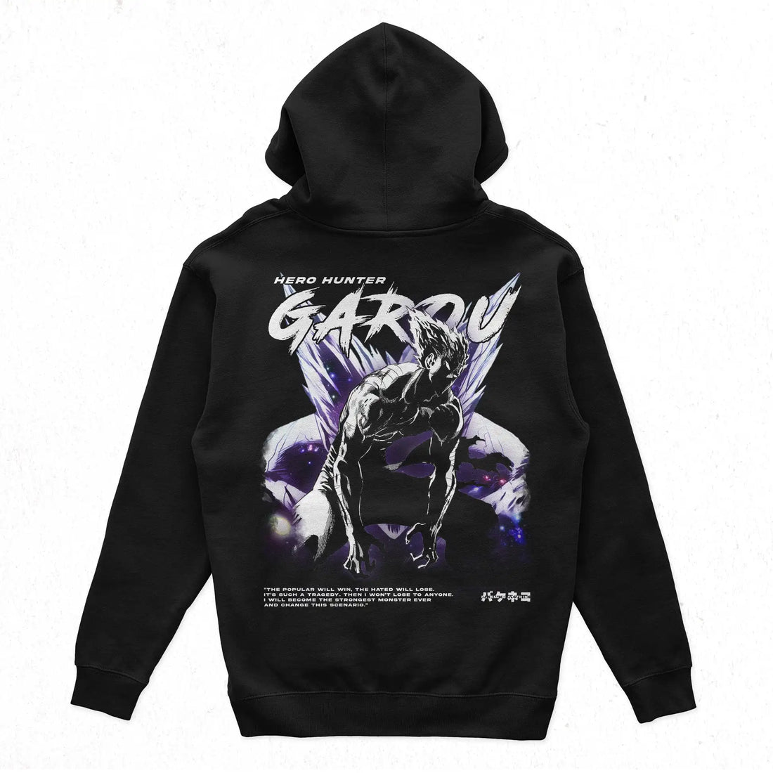 Y2k Loose Pullover Tracksuit One Punch Man Garou Printed Hoodies Men Women Autumn Winter Thick Fleece Warm Sweatshirt Oversized - ATFH