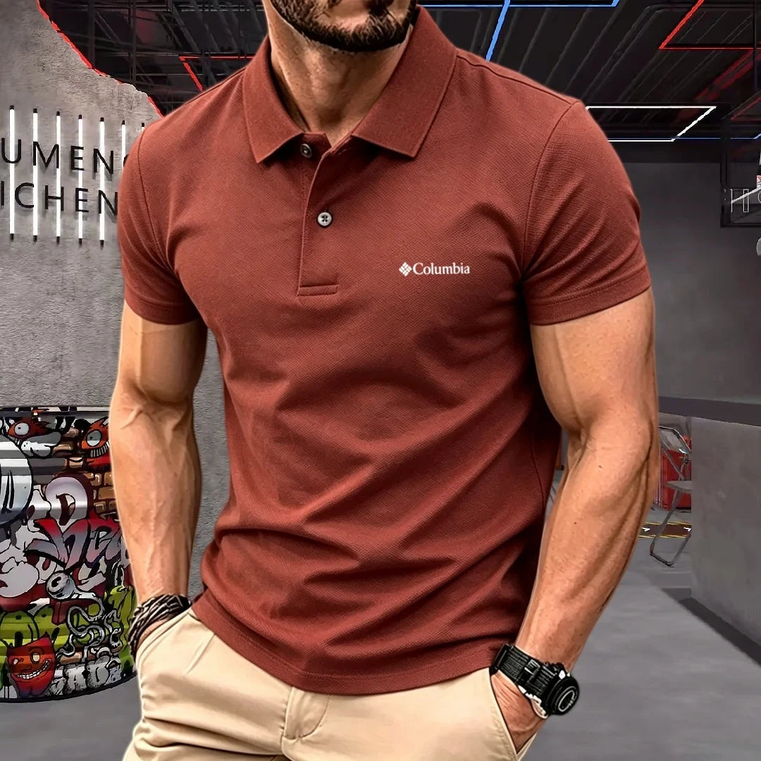 100% pure cotton 2026high-end brand men's short sleeve polo shirt summer fashion luxury logo embroidered golf top casual T-shirt