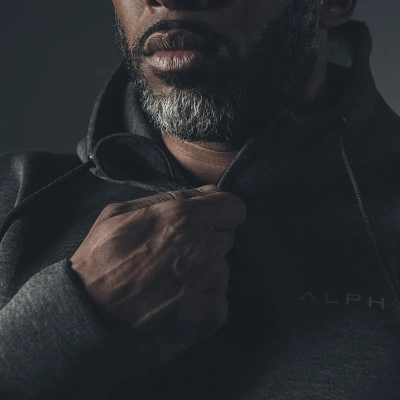 Men's Spring And Autumn Gym Brand Hoodies Sport Running Workout Fitness Sweatshirt Jacket Casual Clothing Male Hooded Zipper Top - ATFH