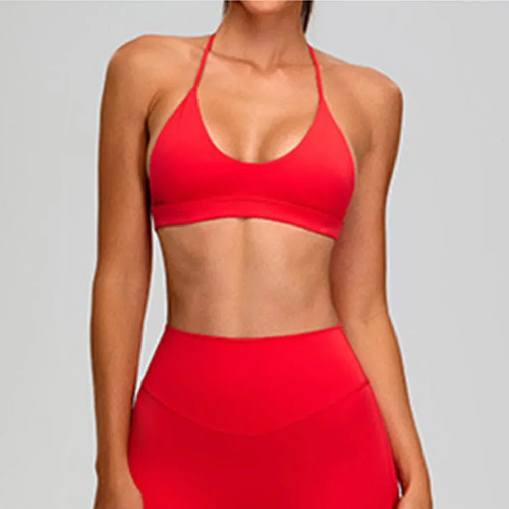 Sports Underwear for Women Fitness Top Push Up Sport Bra Backless Yoga Bra Sport Tops Running Vest Breathable Workout Gym Wear - ATFH