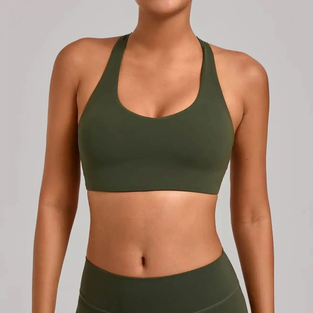 Ning yu Breathable Tank top Sports bra Women's Tight fitting outdoor Yoga bra Running and Fitness Sports bra Shockproof Gym Bra - ATFH