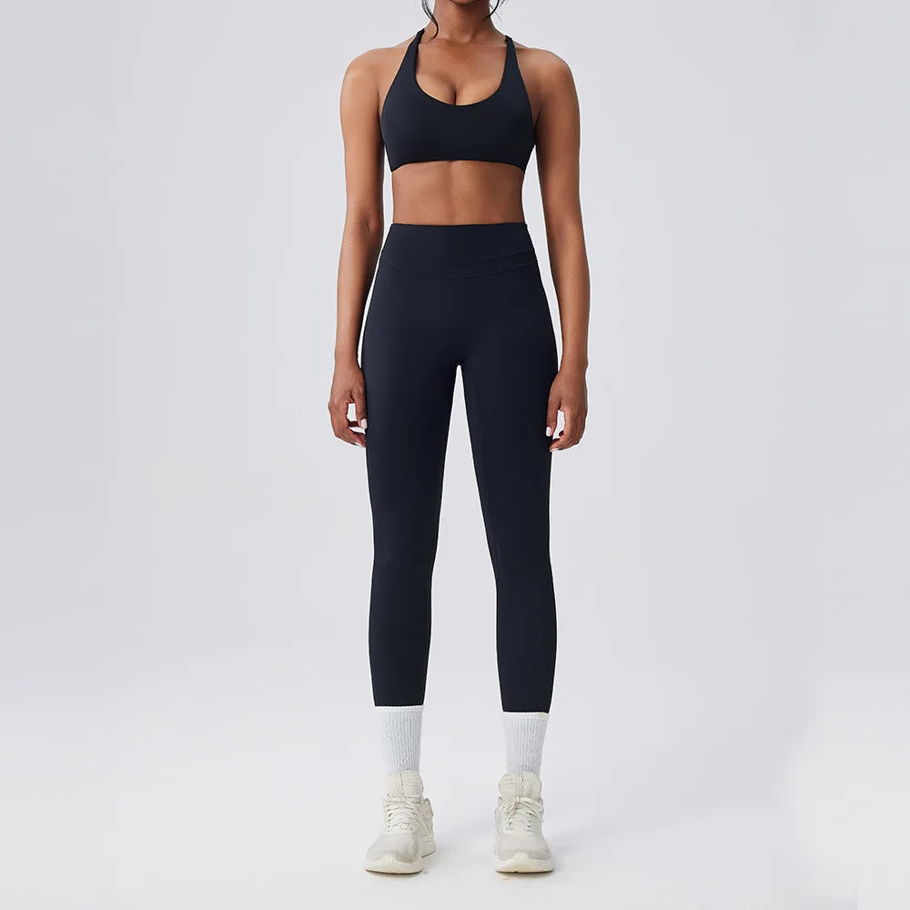 BIANHUI Women's Two Pieces Set Women Bra Shorts High Waist Quick Dry Running Fitness Sports Women's Tracksuit Female Clothing - ATFH