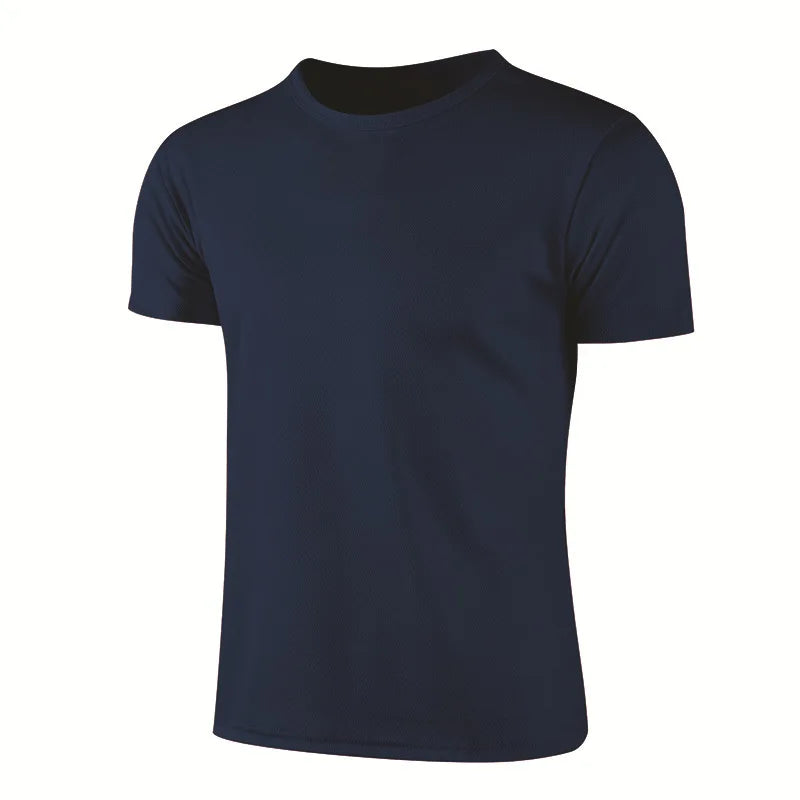 Men Women Quick Dry Short Sleeve Sport T Shirt Gym Jerseys Fitness Shirt Trainer Running T-Shirt Teenager Breathable Sportswears - ATFH