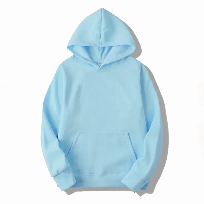 New Fashion Men's Women's Hoodies Spring Autumn Winter Casual Hoodies Sweatshirts Men Tops Solid Color Hoodie Sweatshirt Male - ATFH