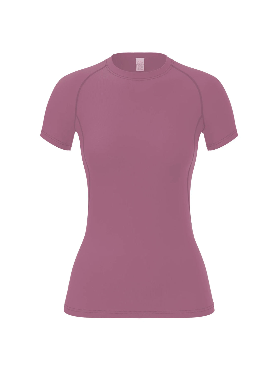 Women's compression shirt, short-sleeved sports yoga running T-shirt summer gym workout quick-drying stretch T-shirt, clothing - ATFH