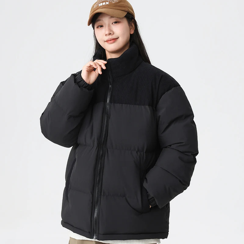 Men's Outdoor Sports and Leisure Windproof Breathable Warm Cotton Clothing Winter Fashion Trend Versatile Couple Warm Jacket