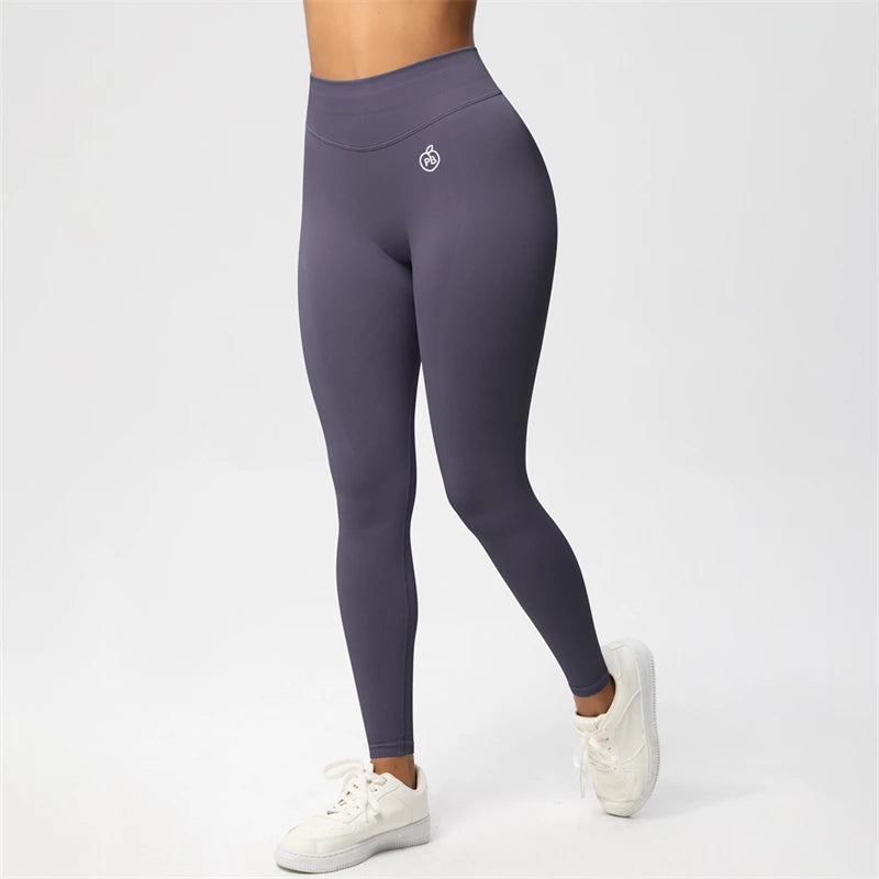 Women BUM Shaping Leggings Seamless Sport Yoga Pants Leggings Sport Hip Lifting Yoga Gym Running Quick Dry Pants Scrunch Butt - ATFH