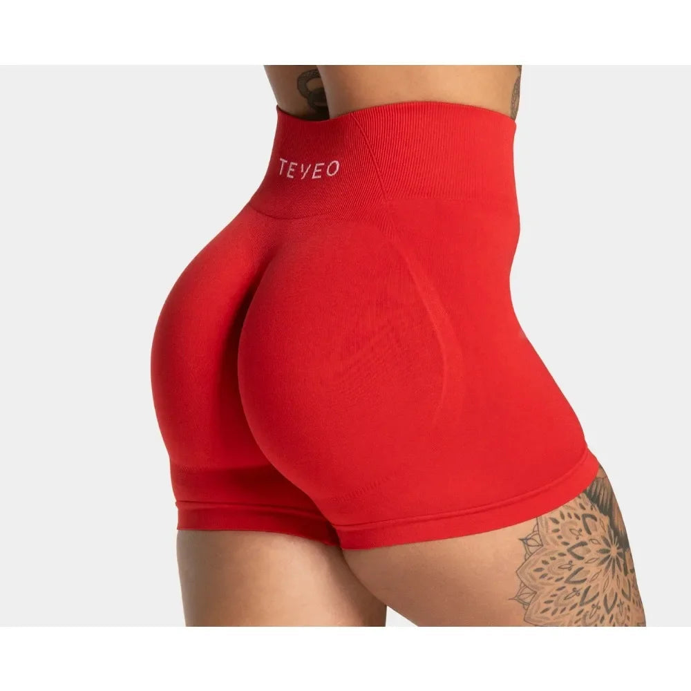 Pure Covert Scrunch Shorts for Women Low Waist Seamless Yoga Shorts Gym Shorts Workout Biker Short Stretch Fitness Clothing Tahsi Fashion House