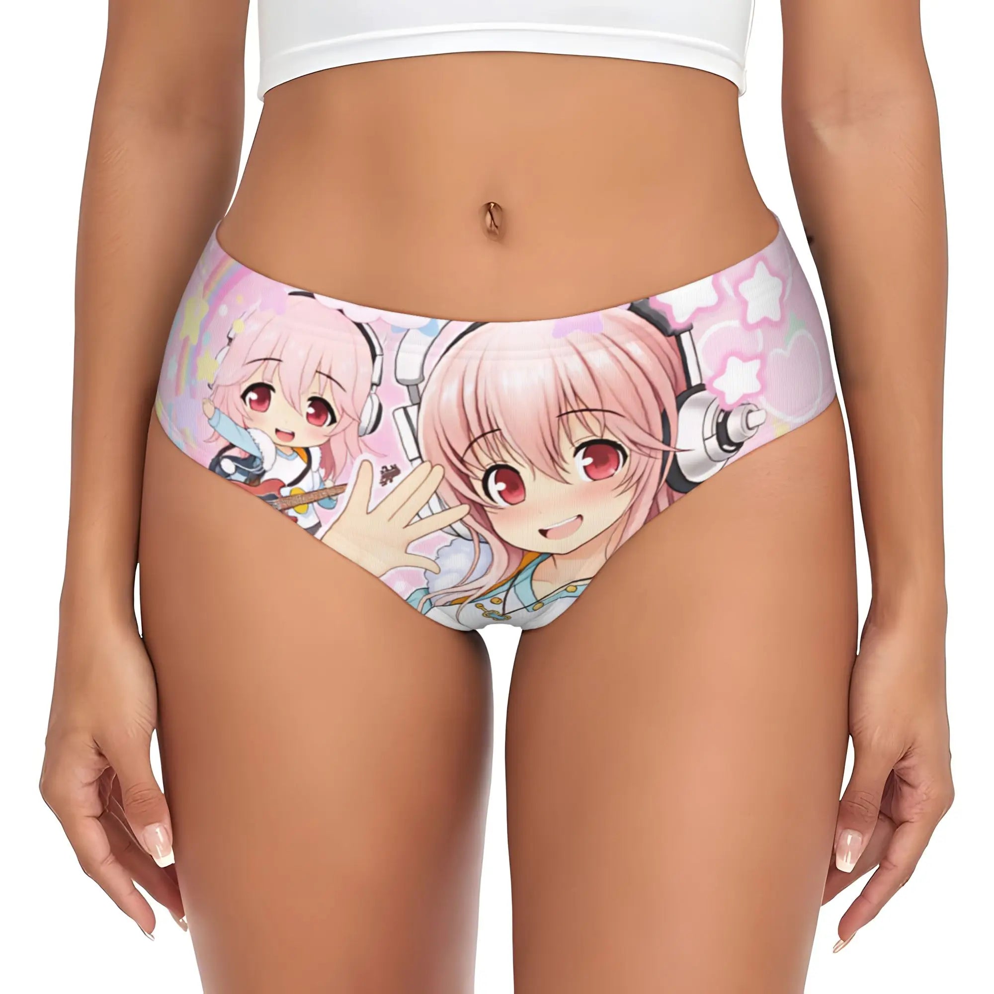 Super Sonico Anime Kawaii Girl Brief Panties Women Comfort Stretch  Underwear