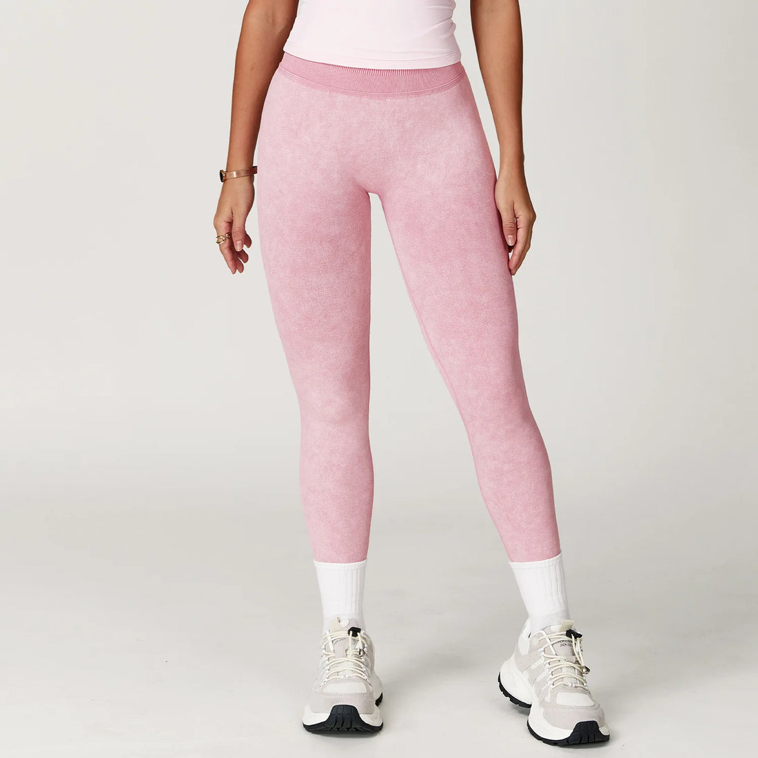 Women Yoga Pants Impact Leggings Seamless Sports Yoga Pant High Waist Ribbed Gym Clothes Fitness Workout Wear Scrunch Bum Tights - ATFH