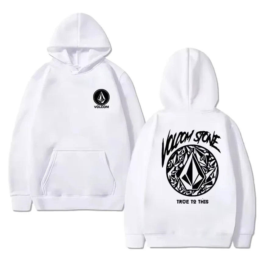 New Fashion Hoodie Women and Man Hoody Volcom Stone Double-sided Casual Graphic Sports Tops Breathable Streetwear Clothing
