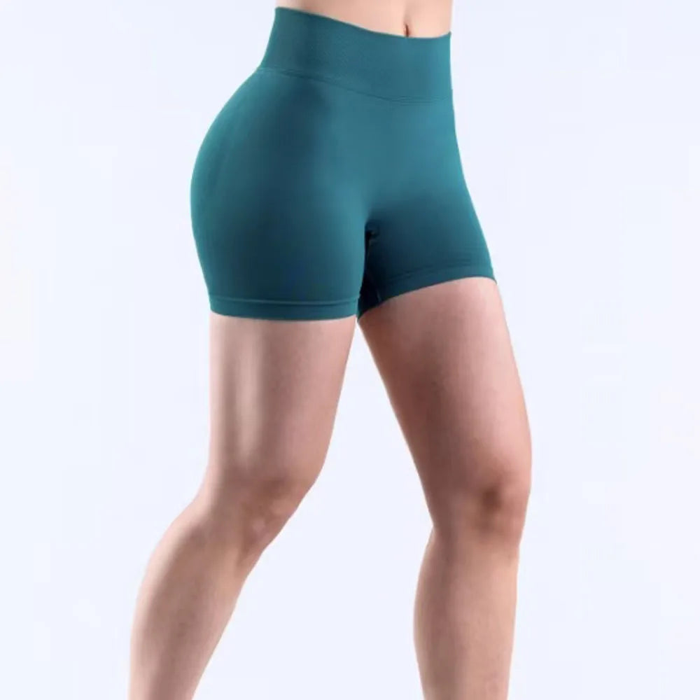 DYF Impact Seamless Sports Shorts Women Booty Yoga Shorts Quick Drying Fitness Tights Solid Workout Scrunch Customizable Lable