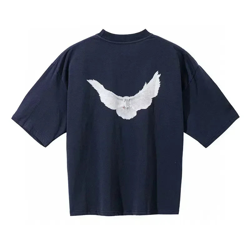 Double Layer Heavy Fabric YZY Kanye West Hoodie Men Women 1:1 Best Quality Dove Print Season 6 Oversized Pullover - ATFH