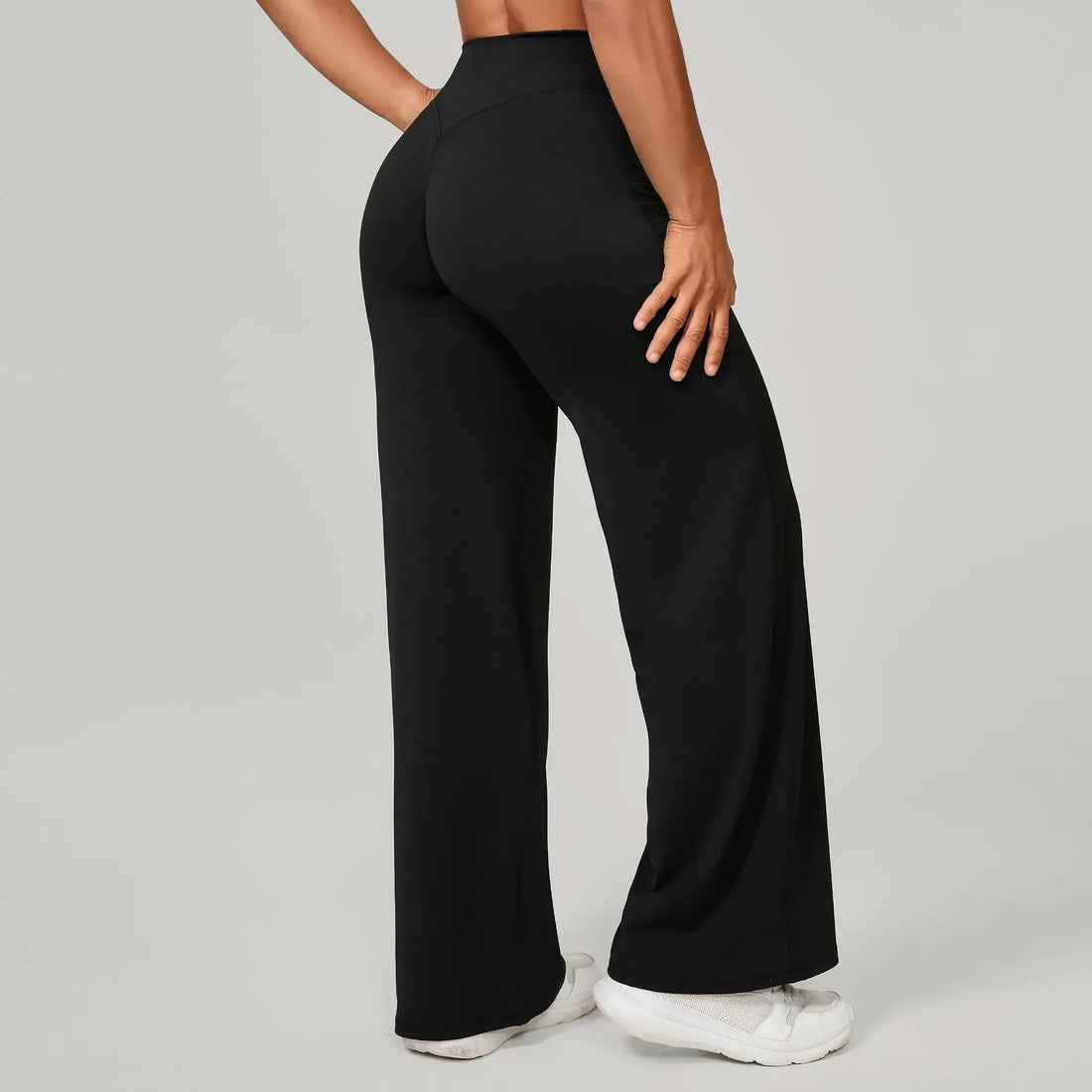 Women Straight-Leg Sports Pants Gym Clothing Naked Feeling Compression Wide Leg Yoga Leggings Pilates Fitness Tights XP01 ATFH