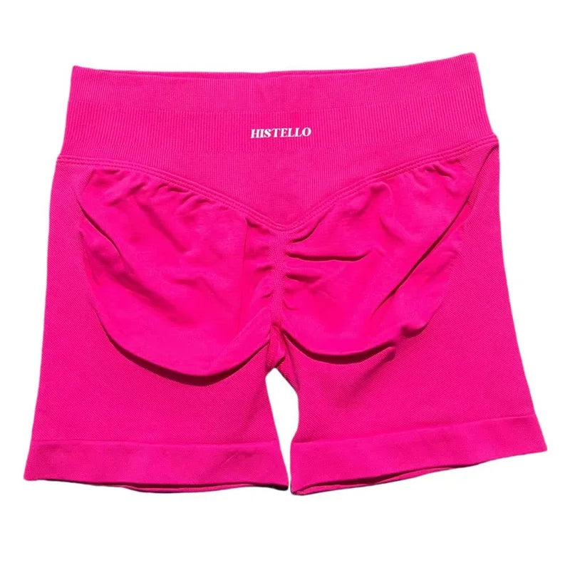 HISTELLO Sports Shorts Df Substitute High Waist Women Yoga Workout Short Seamless Leggings Stretch Fitness Running Gym Shorts Tahsi Fashion House