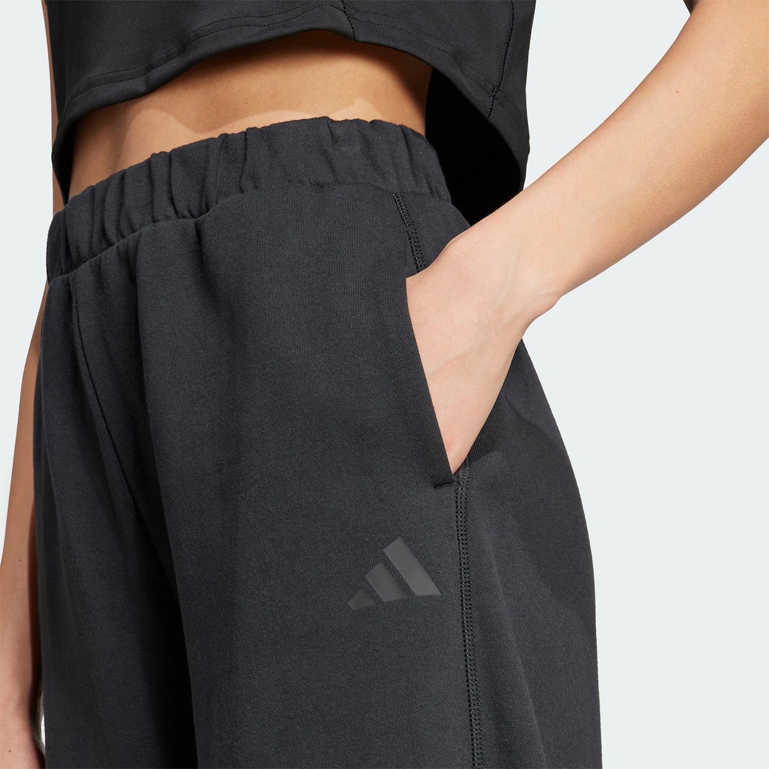 Adidas Official Genuine New Women's Fashion Simple Knit Sport Pants JF3415