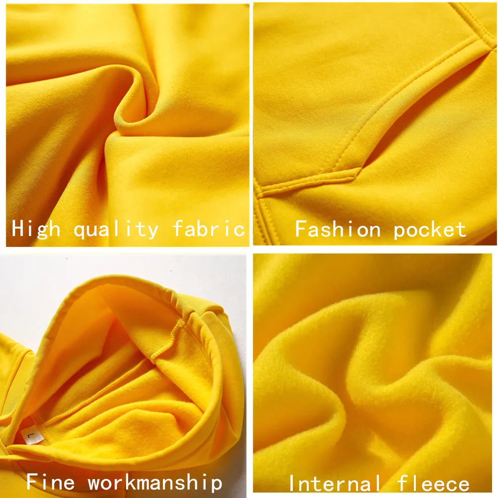 New Fashion Men's Women's Hoodies Spring Autumn Winter Casual Hoodies Sweatshirts Men Tops Solid Color Hoodie Sweatshirt Male - ATFH