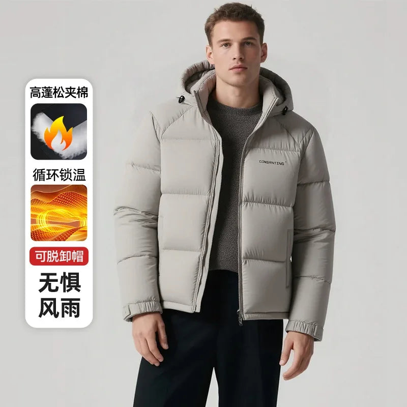 Men's Cold Hoodied Parka Clothes Thicken Zipper Mens Jackets Men Warm Winter Coat Men Plus Size New Waterproof Winter Jacket