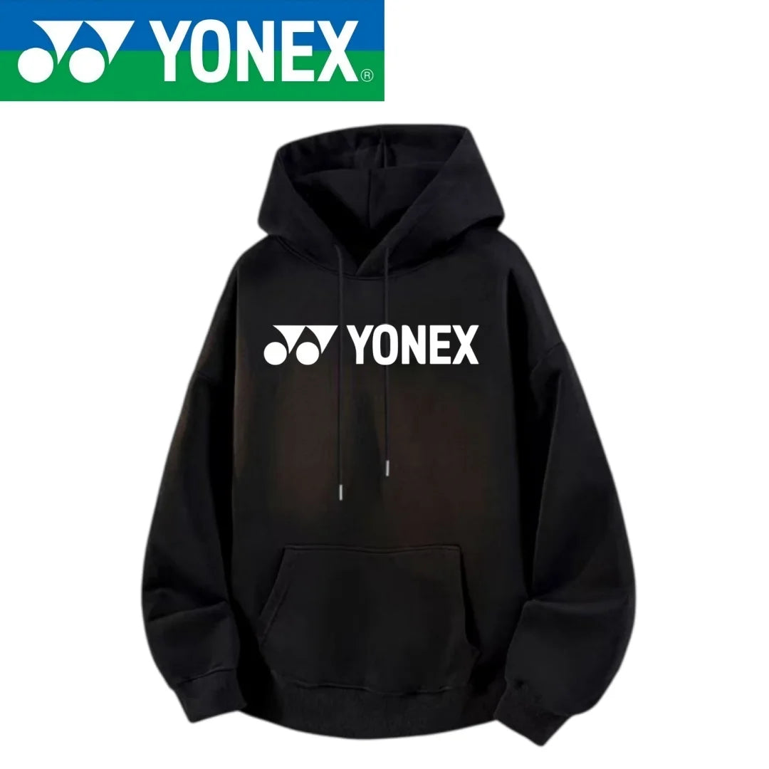YONEX2026 new cotton hooded jacket, essential for outdoor sports such as badminton, tennis, running, and keeping warm with multi