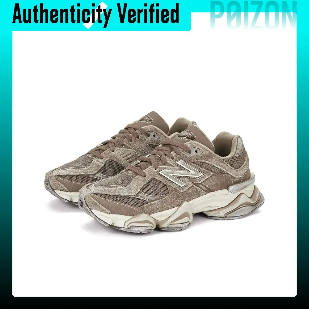 New Balance NB 9060 Mesh, Textile, Pigskin Abrasion Resistant Slip Resistant Low top Casual Shoes Unisex U9060PB