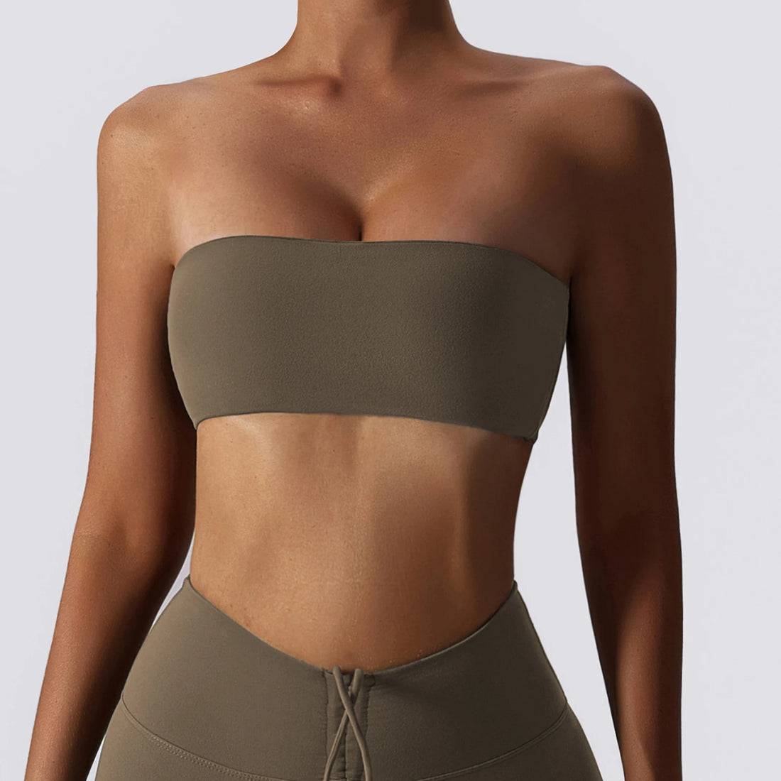 Summer Strapless Sports Bra Gym Women Quick-Drying Yoga Clothes Women Tube Top Fitness Chest Wrap Underwear Workout Bra Female - ATFH