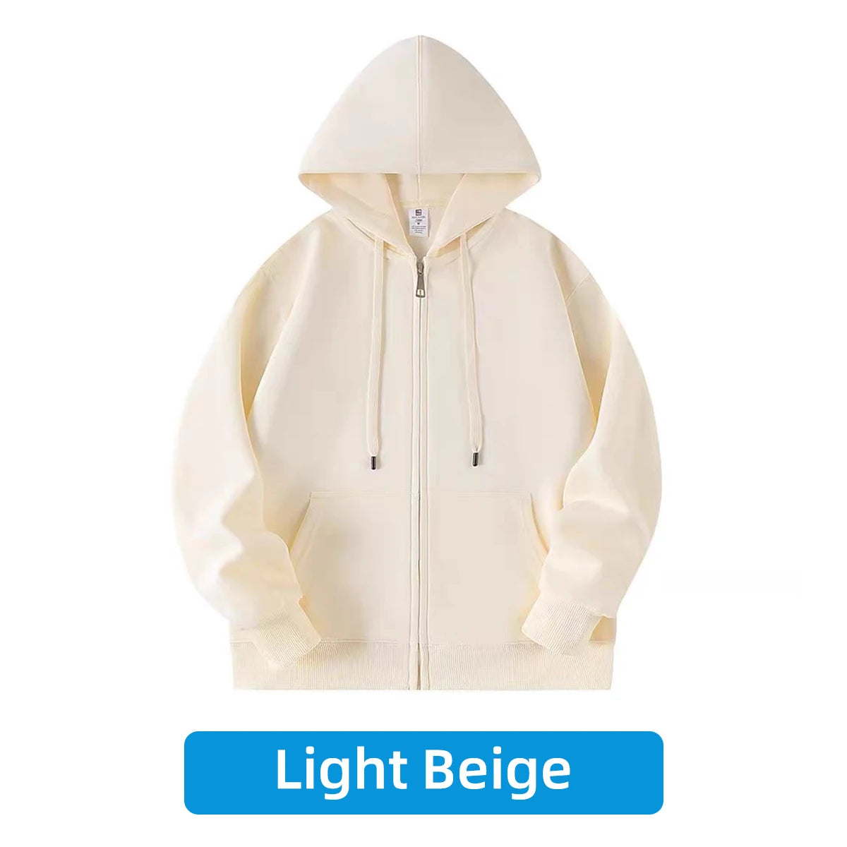 Hooded Cardigan With Zipper Sweatshirt For Warmth Fashion Loose Fit  Casual Entertainment Fashion Men' S And Women'S Wear - ATFH