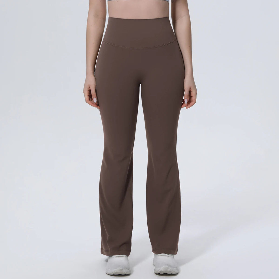 Hamidou High Waist Peach Buttocks Summer Wide Leg Pants Gym Outdoor Running Solid Color Yoga Pants Woman Fitness Sports Trousers ATFH