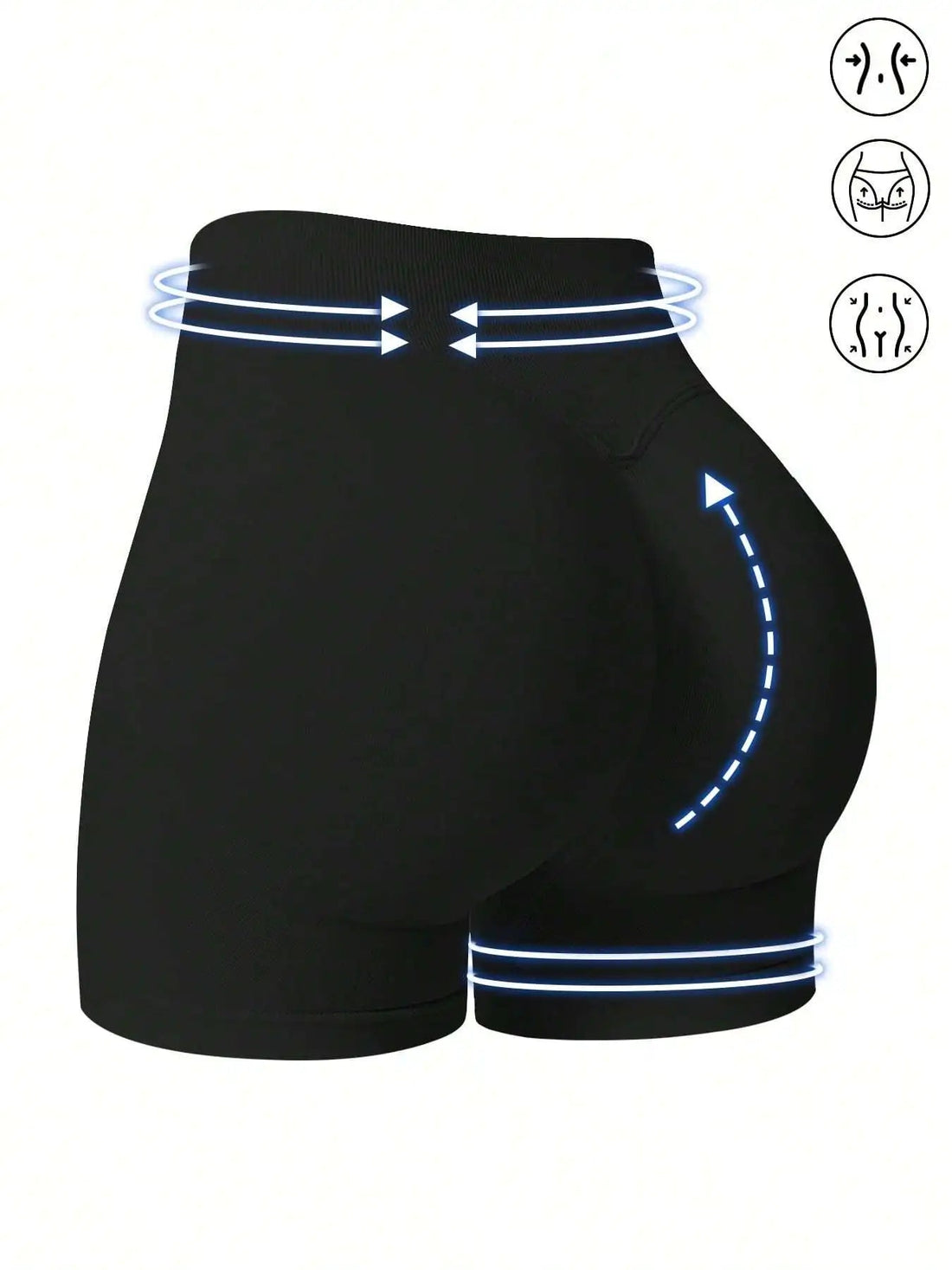 CZGUKE4.5''Shorts Seamless Low Ribbed Waistband Gym Shorts Scrunch Bum Yoga Shorts Booty High Stretch Running Bike Shorts Tahsi Fashion House