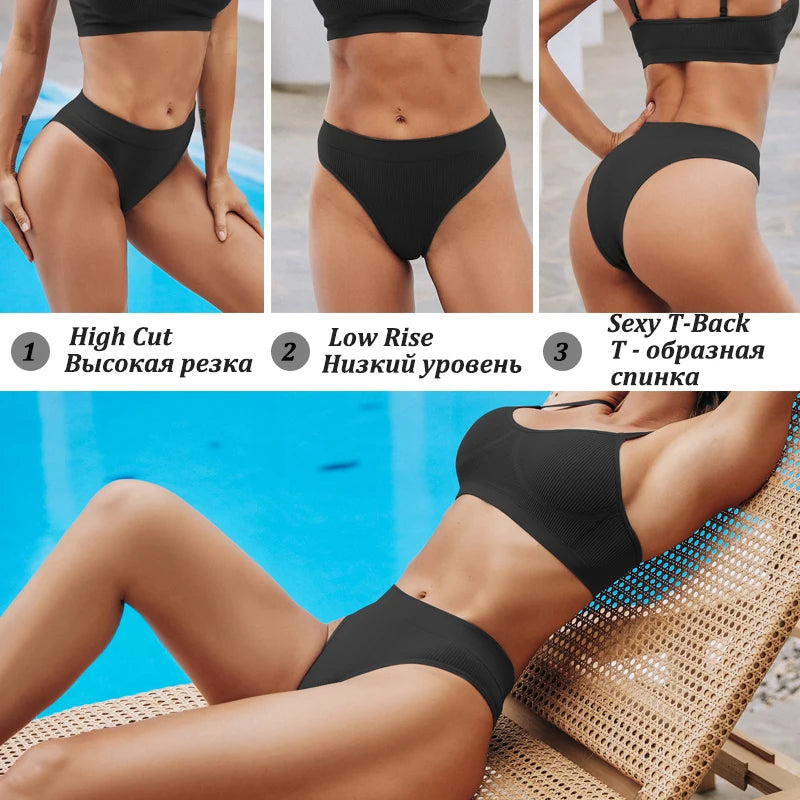 FINETOO 4PCS/Set Seamless Women Pantys High Waist Briefs Solid Color Brazilian Panties Girls Sexy Underpants For Women Lingerie