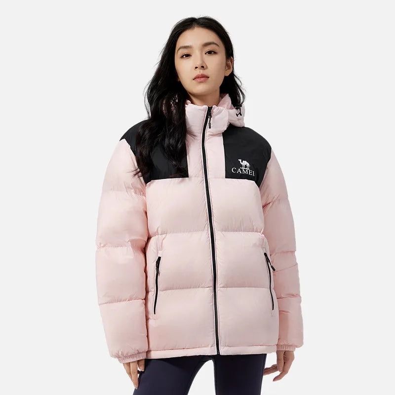 GOLDEN CAMEL Outdoor Down Jackets Women Men's Winter Coats Windbreakers Thickened Plush Bread Jacket for Men 2024 Winter New