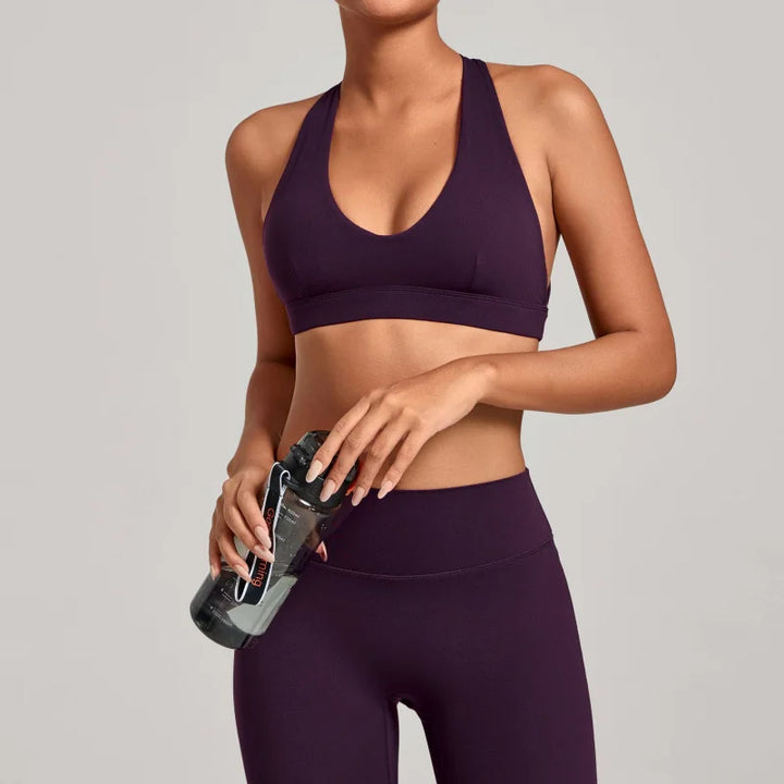 Women Sport Bras Beauty Back Fitness Tank Women's Underwear Yoga Tops Bra Crop Top Gym Wear Women Push Up Workout Clothes - ATFH