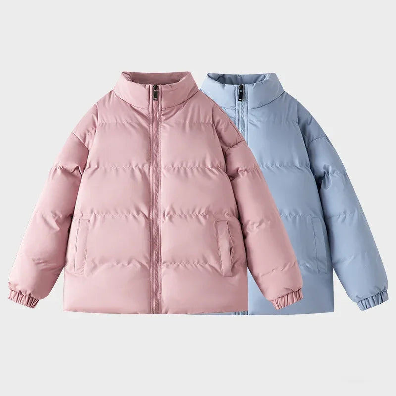 Large Size 5XL Stand-up Collar Winter Coat Bakery Clothes Men's Parkas Simple Urban Tide Couple Models Thickened Warm