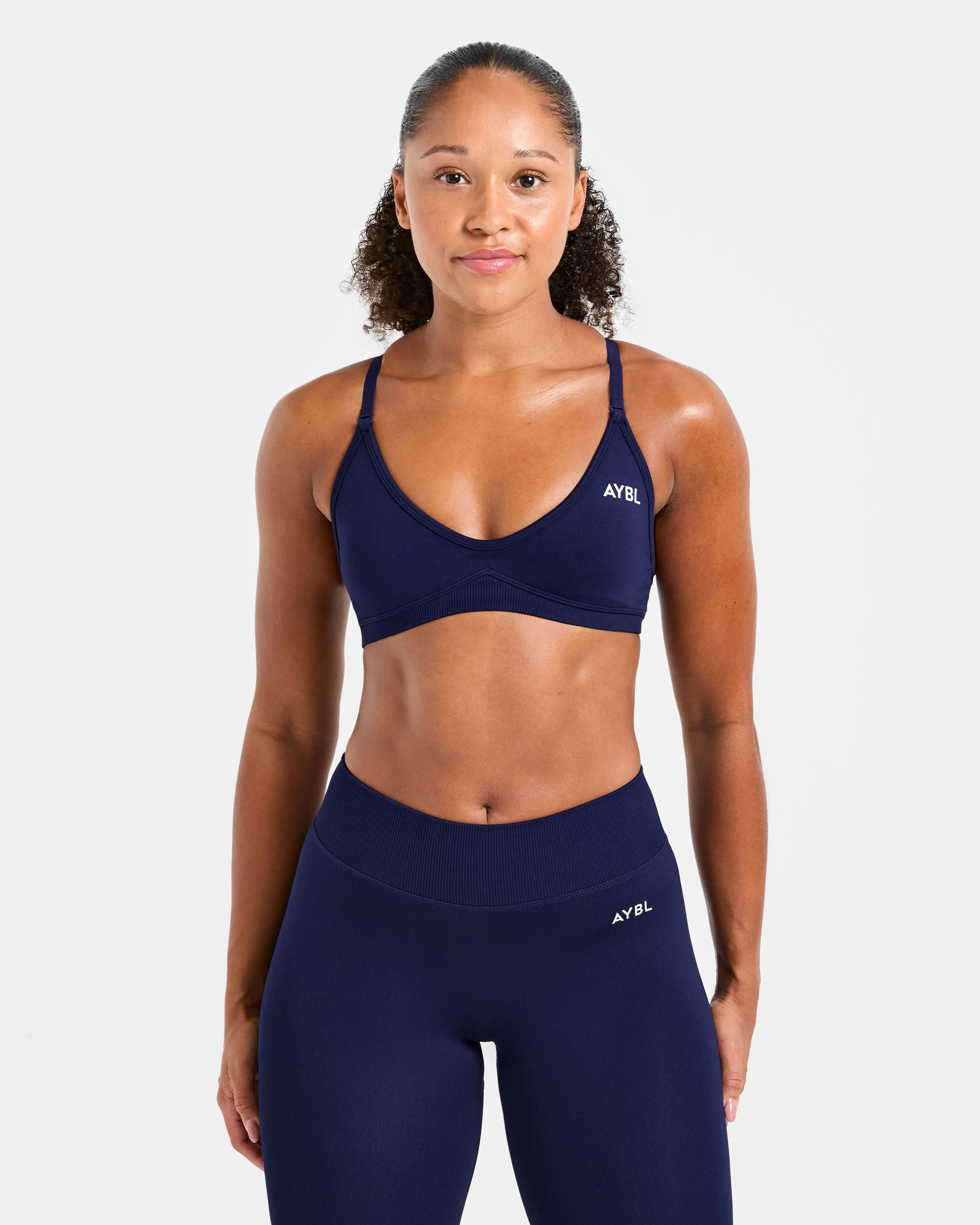 2 Pieces Adapt Seamless Strappy Sports Bra Leggings Set Yoga Fitness Set Women Workout Running Sports Leggings Gym Suit - ATFH
