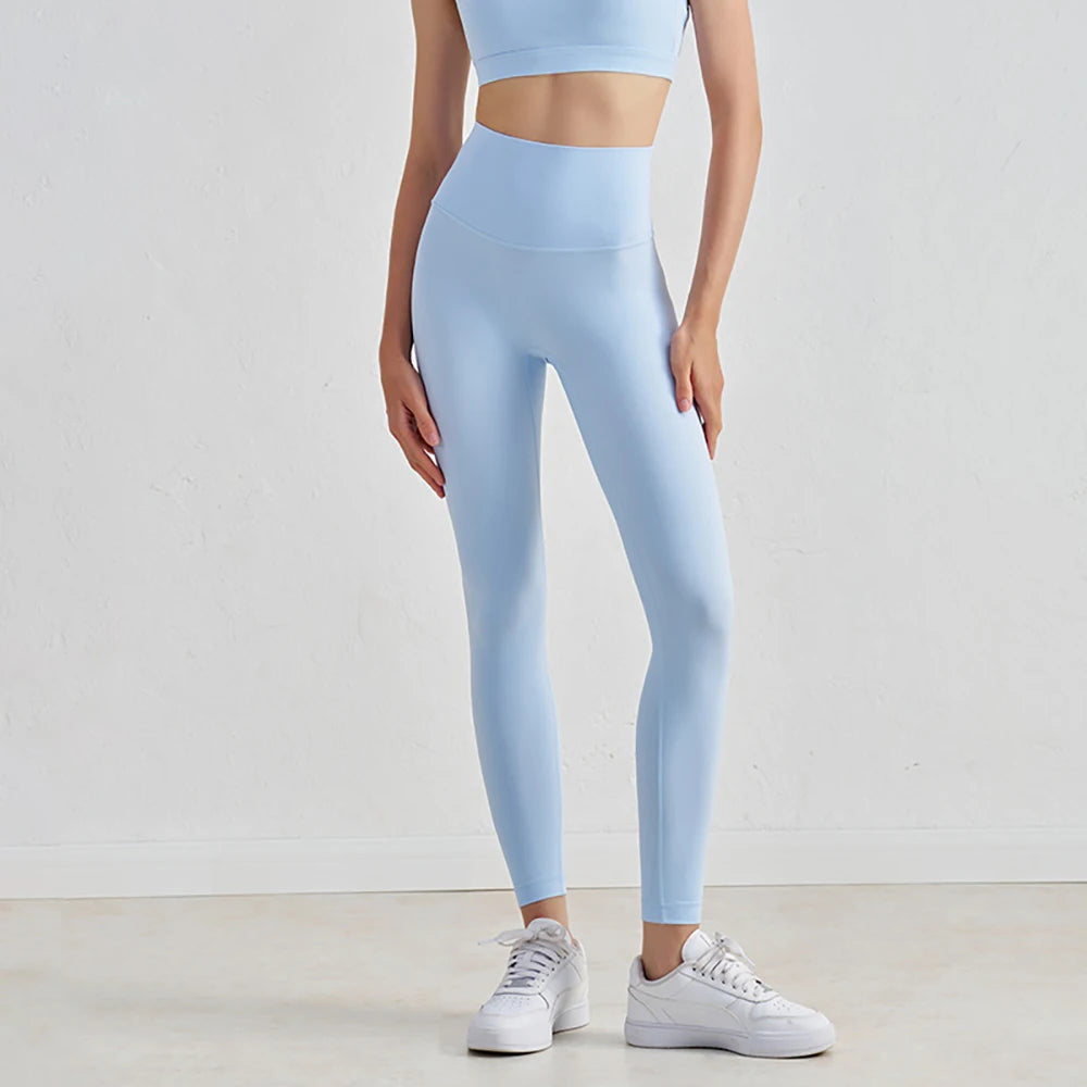 Yoga Leggings for Fitness Legging Sport Femme Back Pocket Pants Female Buttery Soft High Waist Leggins Push Up Gym Tights Women ATFH