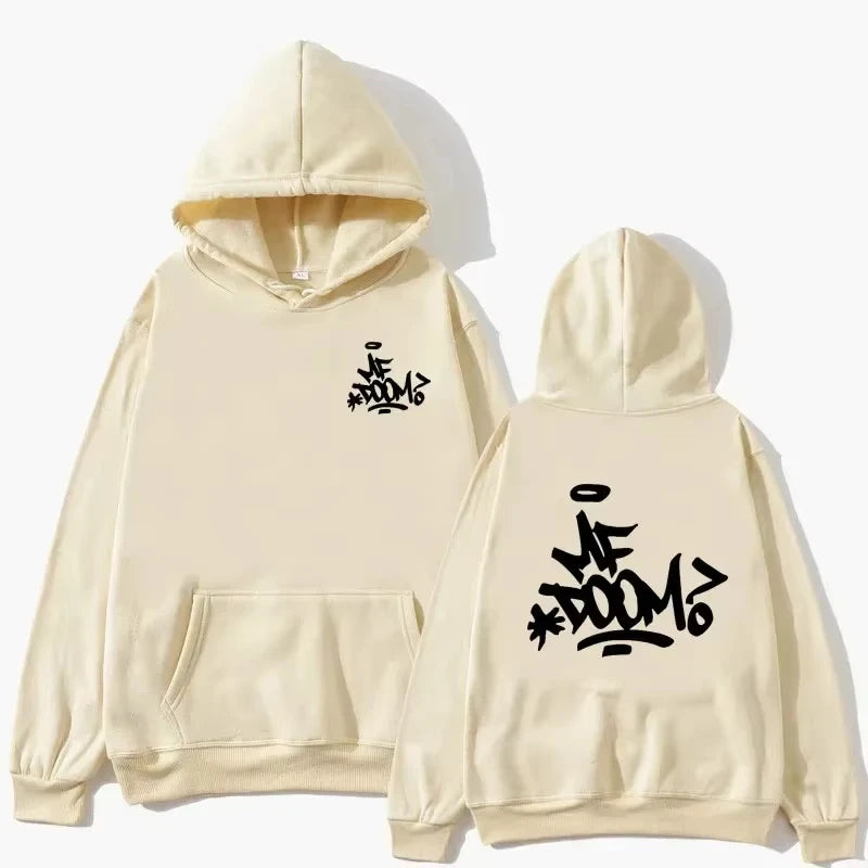 Spring and Autumn New Rapper MF Doom Madvilla Men's Hooded Hoodie Harajuku Women's Hip Hop Casual New Style