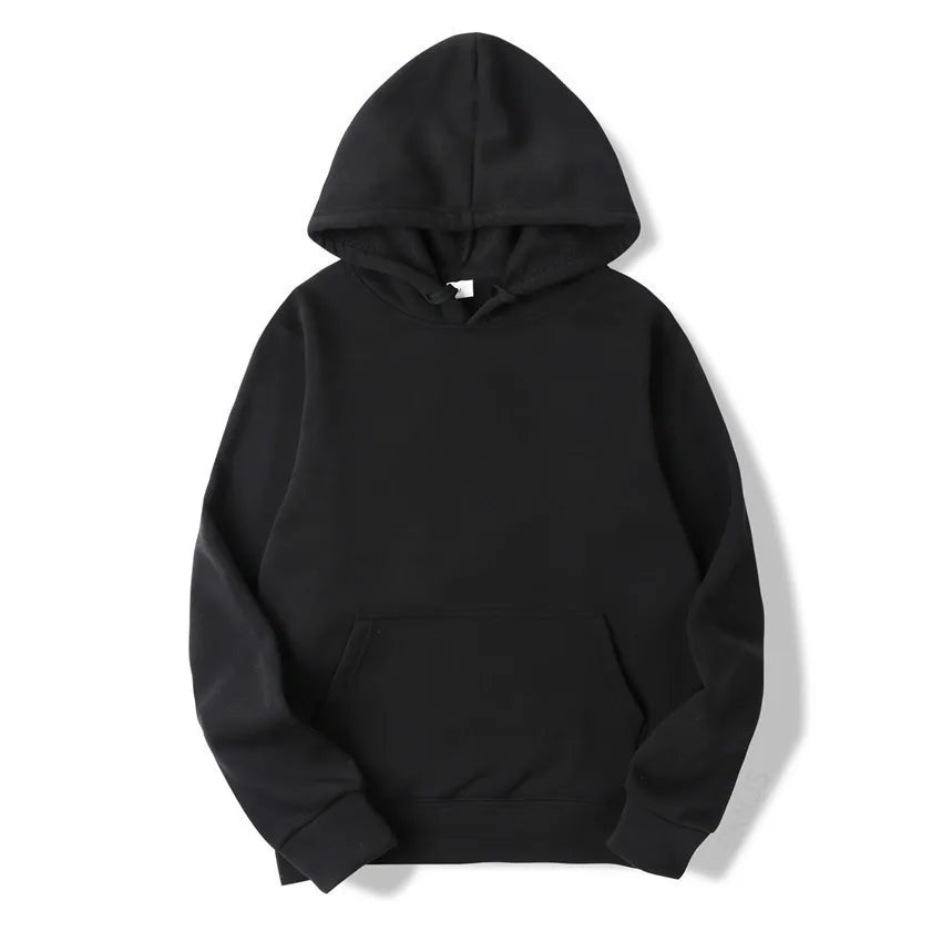 Plain Pullover Fleece Hoodies Unisex Wholesale Hooded Sweatshirt Men Cheap Sublimation Black Hoodie For Men Sudaderas De Hombre - ATFH