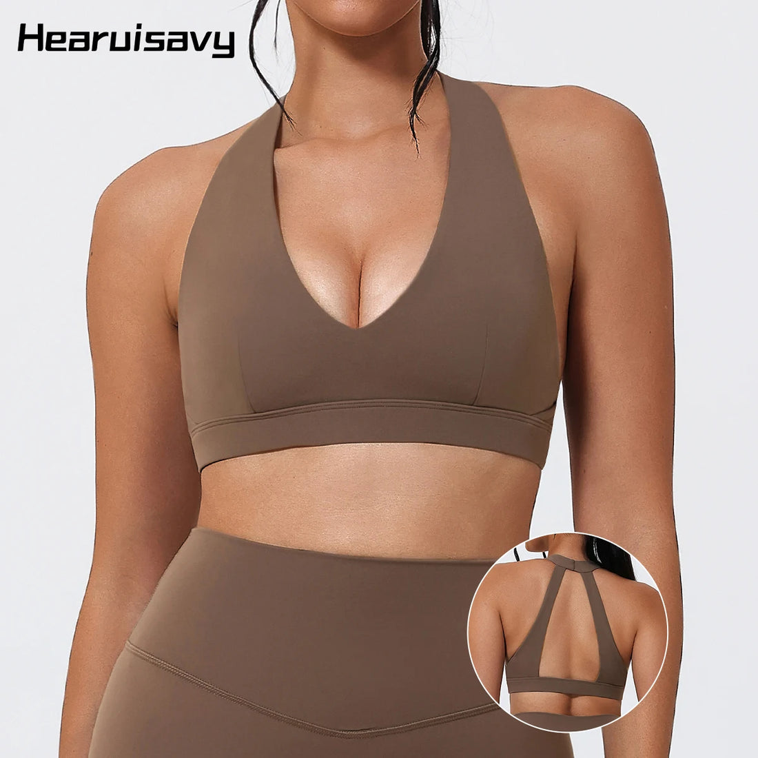 Hearuisavy Summer Women Sports Bra Pilates Yoga Bra Gym Underwear Running Shock Proof Breathable Quick-Dry Fitness Top For Girls - ATFH
