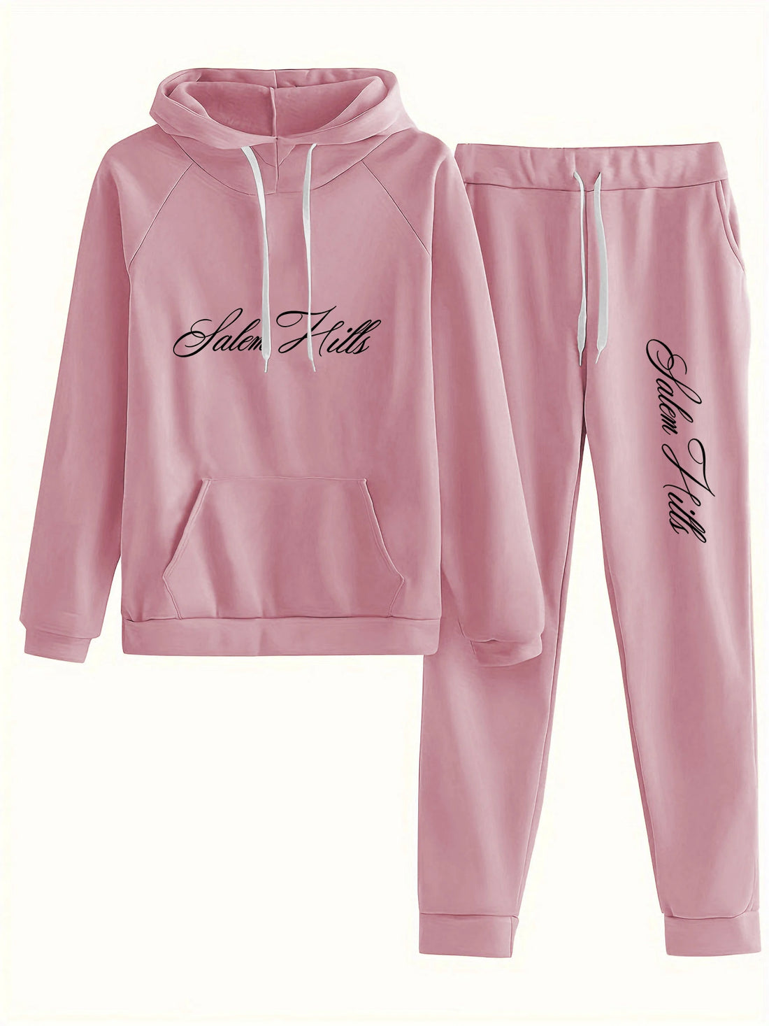 European and American Retro Style Letter-Printed Loose Oversized Hooded Sweatshirt for Women, a Must-Have for Autumn and Winter, Fleece-Lined and Thickened, European and American Trendy Style for Couples, Long-Sleeved Regular