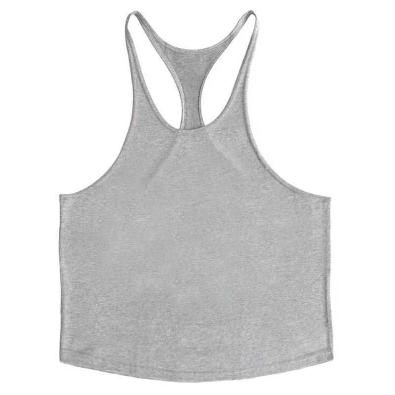 DIY Logo Photo Name Design Customized Summer Fitness Mens Gym Clothing Bodybuilding Stringer Tank Top Cotton Sleeveless Shirt
