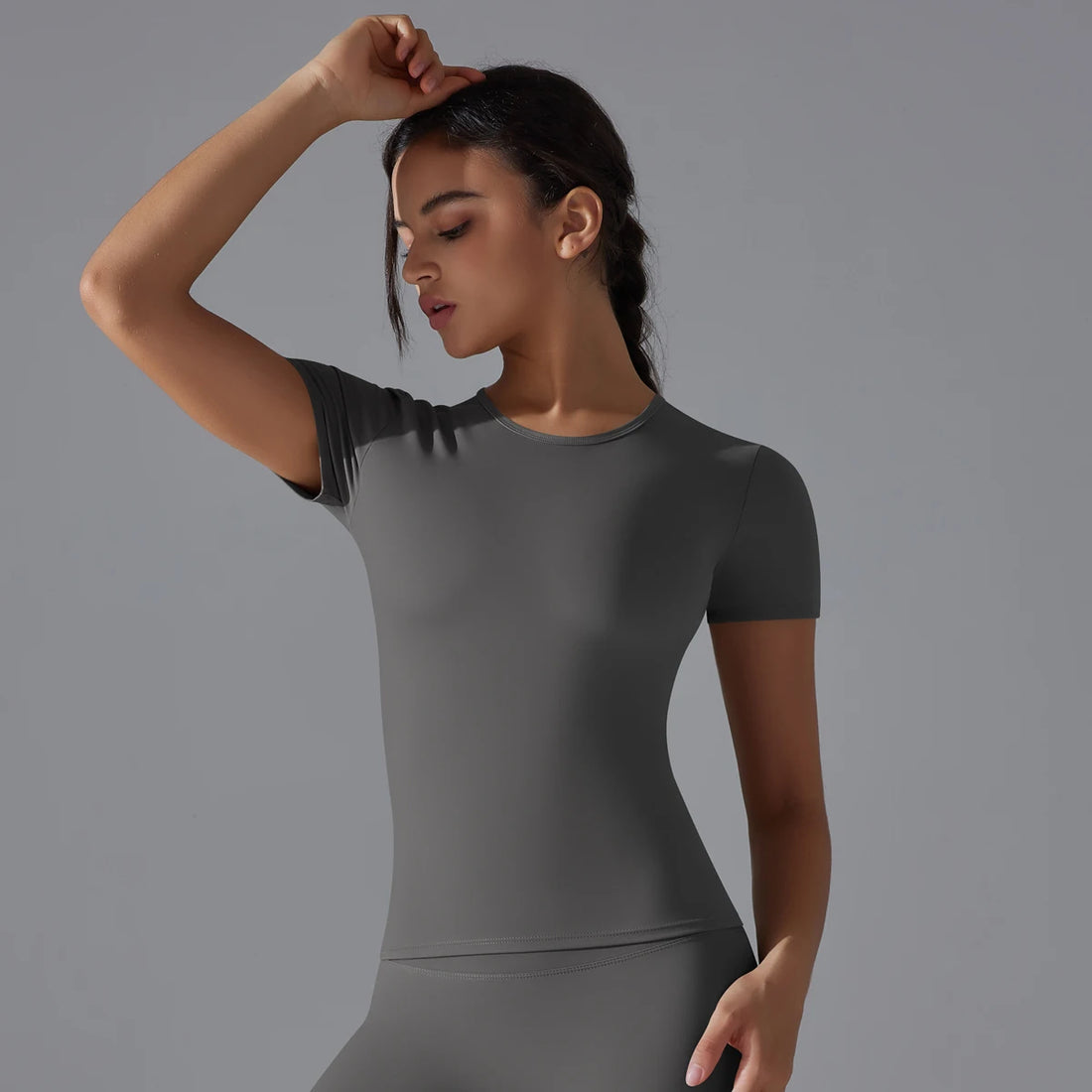 Yoga Vest Training Fitness Top Windproof Running Suit Solid Colour Cycling Fitness Quick Dry Women's Sweatshirt - ATFH