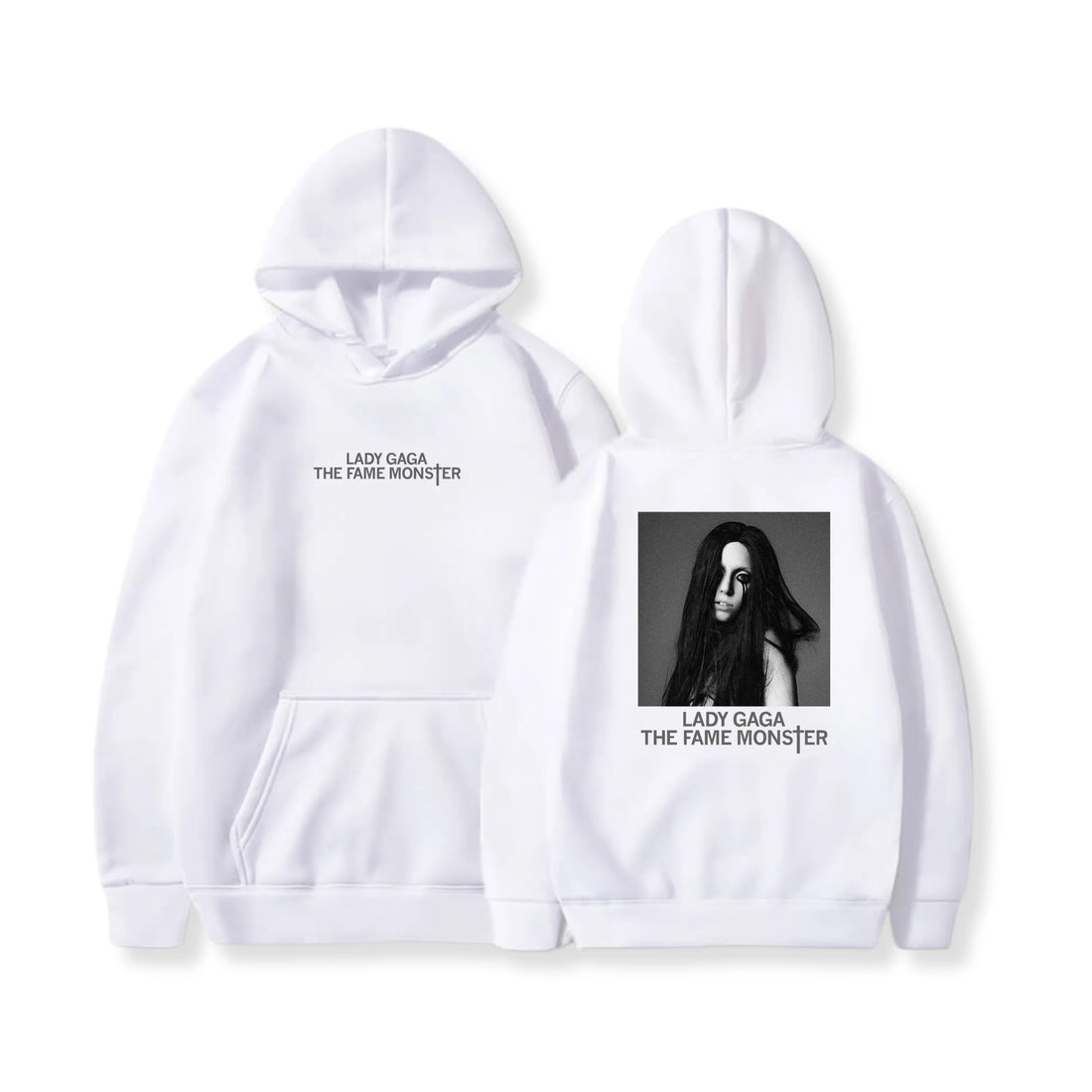 Autumn Winter Hoodies Lady Gaga Ablum Graphic Oversized Women Men Streetwear Fleece Warm Sweatshirt Female Male Tracksuits Coats - ATFH