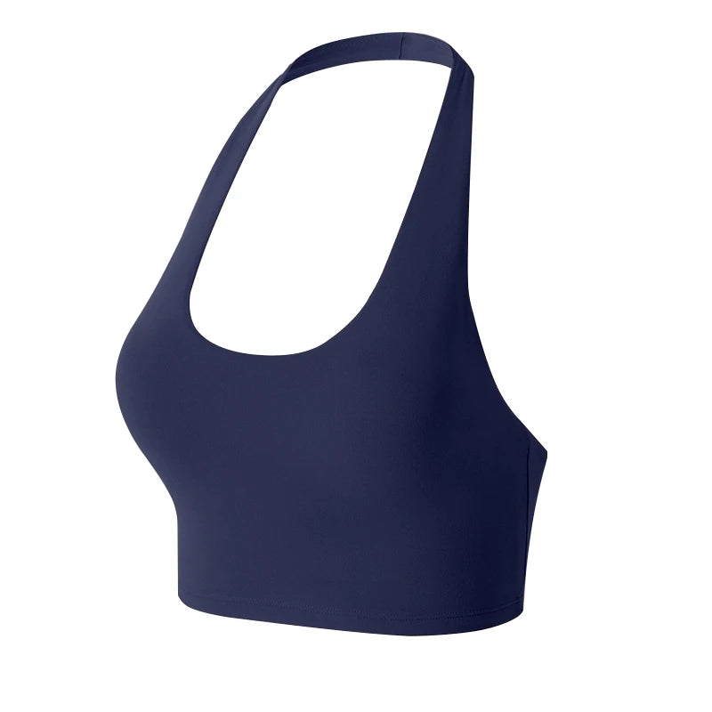 New Women's 2 Piece Yoga Suits Breathable Shockproof Yoga Hanging Neck Sport Bra High Waist Lifts Hips Yoga Pants Sportswear - ATFH