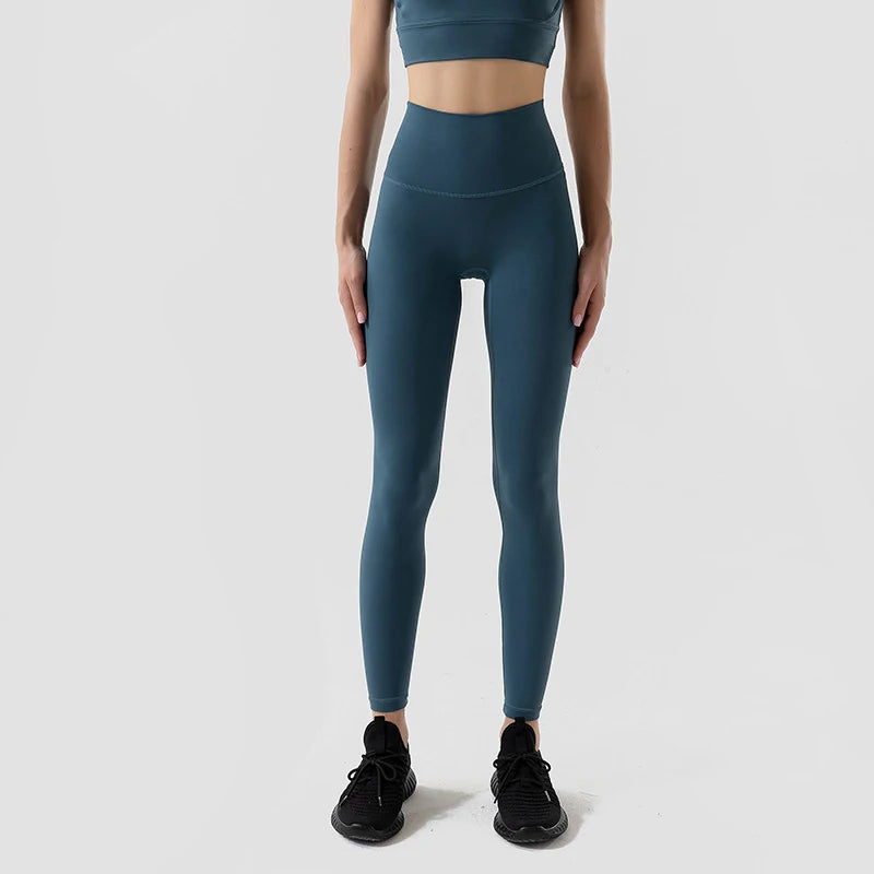 TRY TO BN Gym Leggings Yoga Pants Women Sports Fitness Naked Feeling High Waist Elastic Workout Push Up Leggings Tights Women - ATFH
