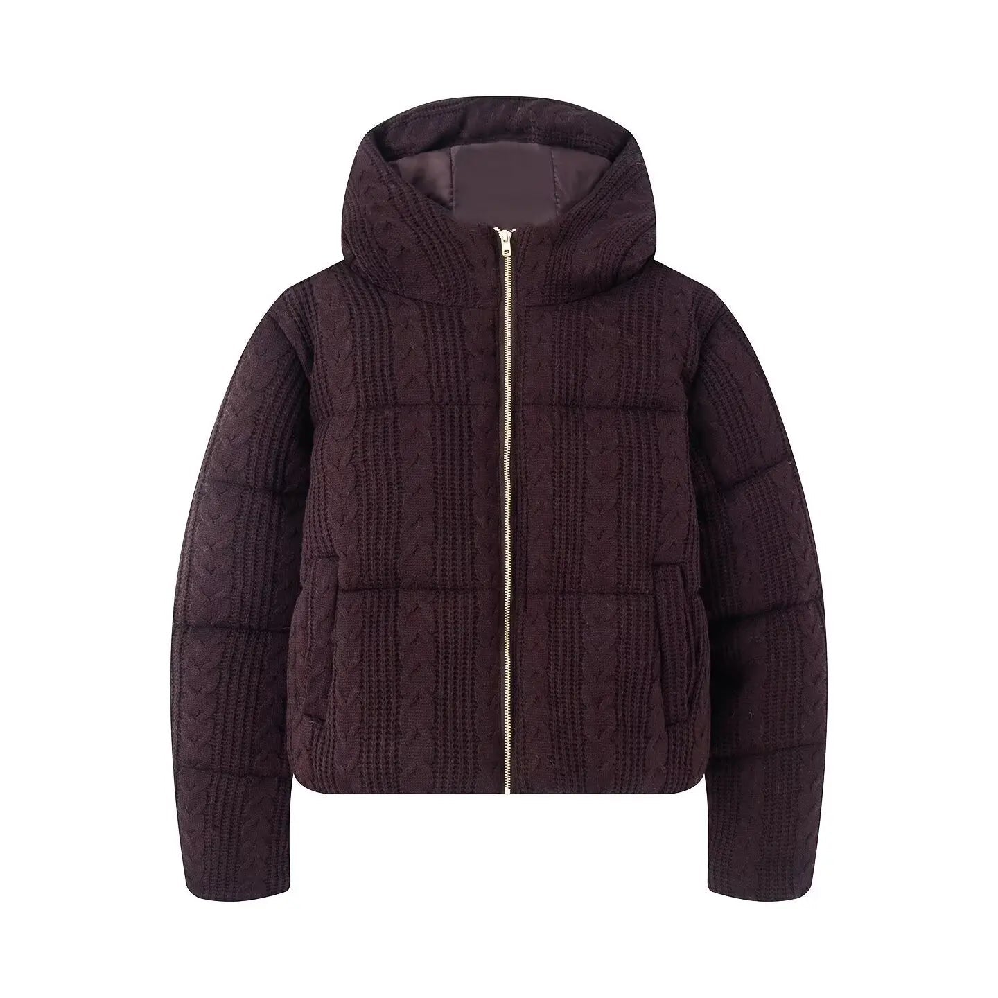 Winter Parkas Jackets Women's Coat With Hoodies Outwear Solid Long Sleeve Coat With Zipper 2026 zartins Elegant Hoodies Coat Top ATFH