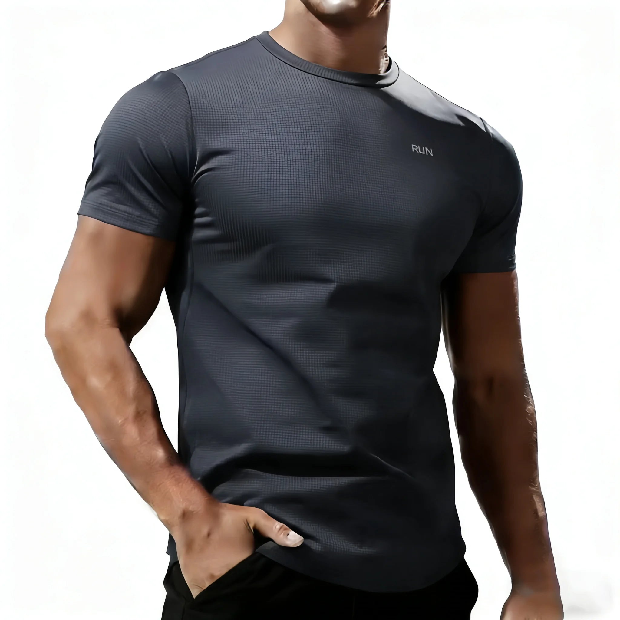 2026 Men's Casual T Shirt Summer Ice Silk Male Tshirt Quick Dry Homme Tops Tee Gyms Fitness Clothing Fashion T-shirt For Men