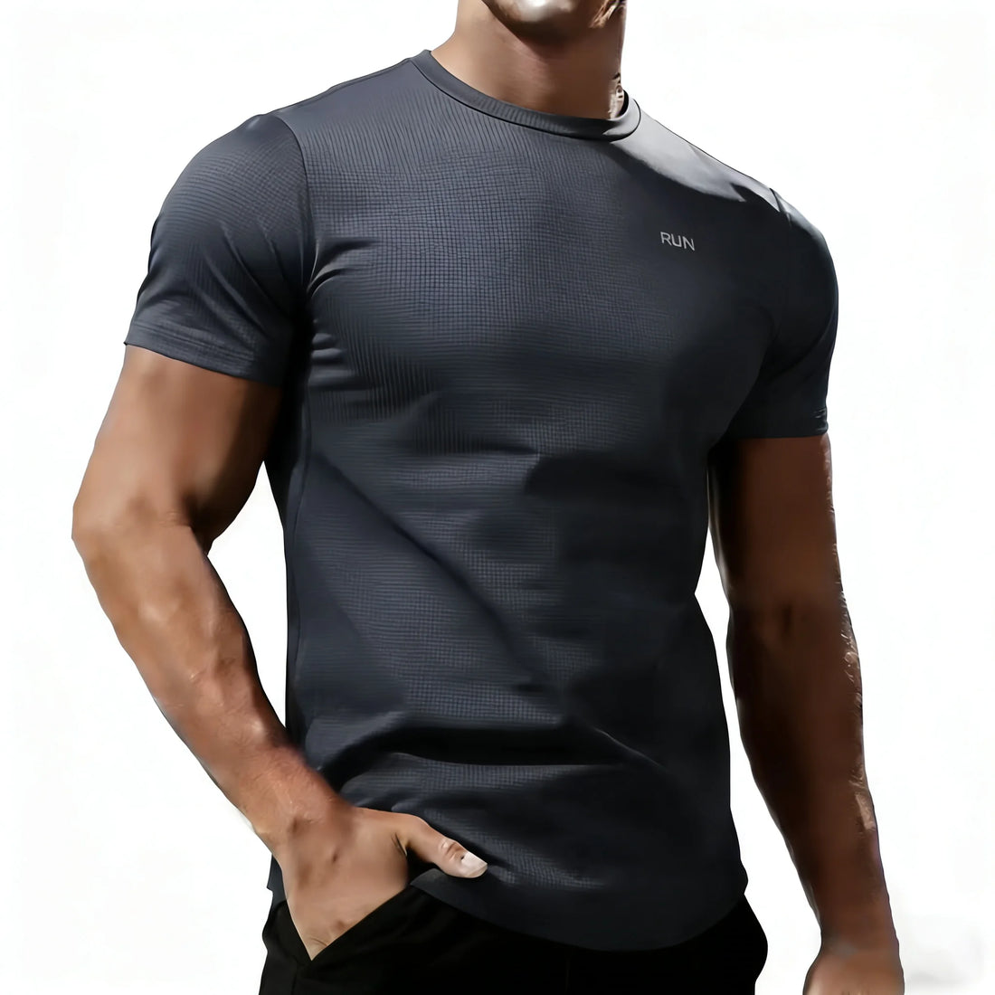 2026 Men's Casual T Shirt Summer Ice Silk Male Tshirt Quick Dry Homme Tops Tee Gyms Fitness Clothing Fashion T-shirt For Men